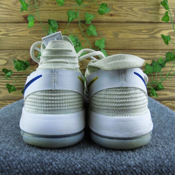 Nike Kevin Durant 10 Men Sneaker Shoes White‎ Fabric Lace Up Size 12 Medium - Picture 5 of 9